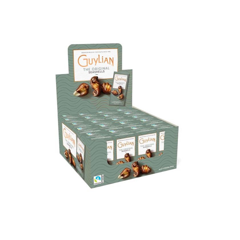 Guylian - The Original Seashells (3-Piece) Mini-Gift Boxes in 24-box display