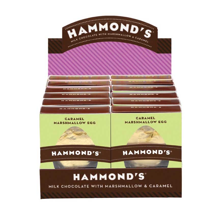 Hammond's Candies - Easter Display Natural Egg Marshmallow Caramel  Milk Chocolate