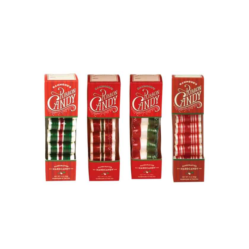 Hammond's Holiday Hard Candy - Ribbon Candy Assortment