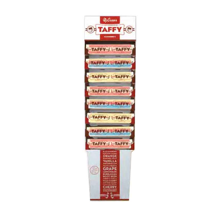 Hammond's Taffy, Assorted Flavors - White Shipper Display (240 pieces)