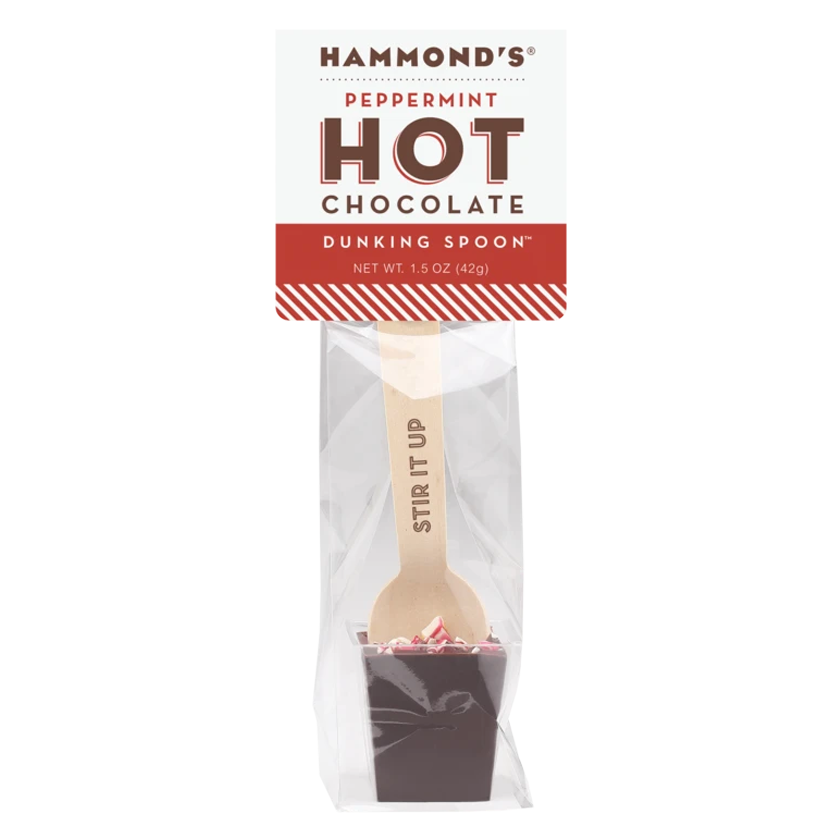 Hammond's Chocolate Dunking Spoons - Peppermint Dark Chocolate