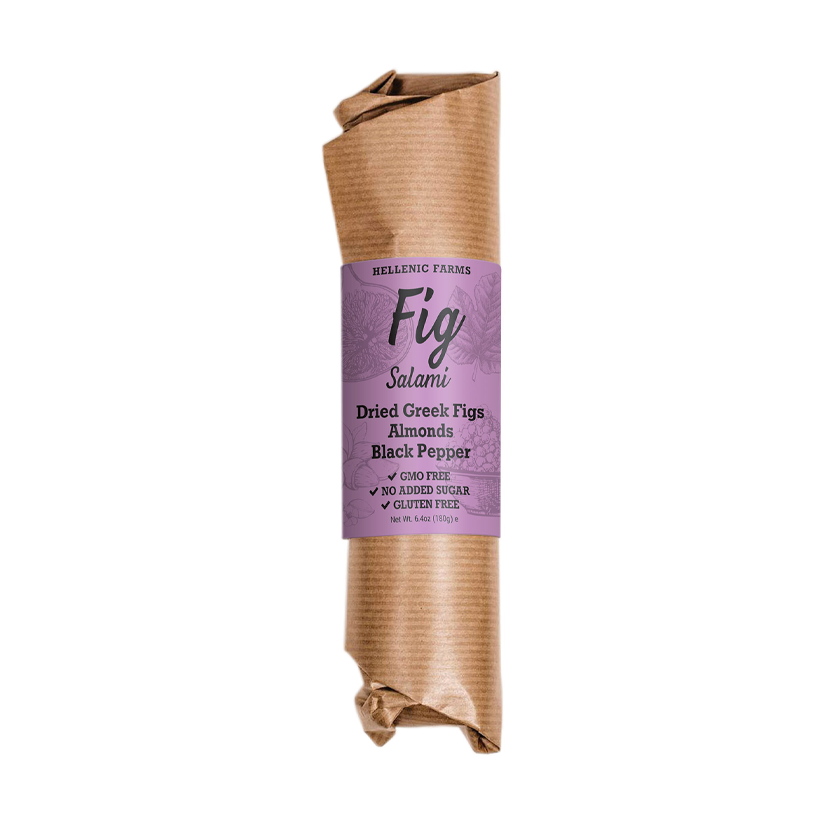 Hellenic Farms - Vegan Fig Salami w/ Almonds &amp; Pepper