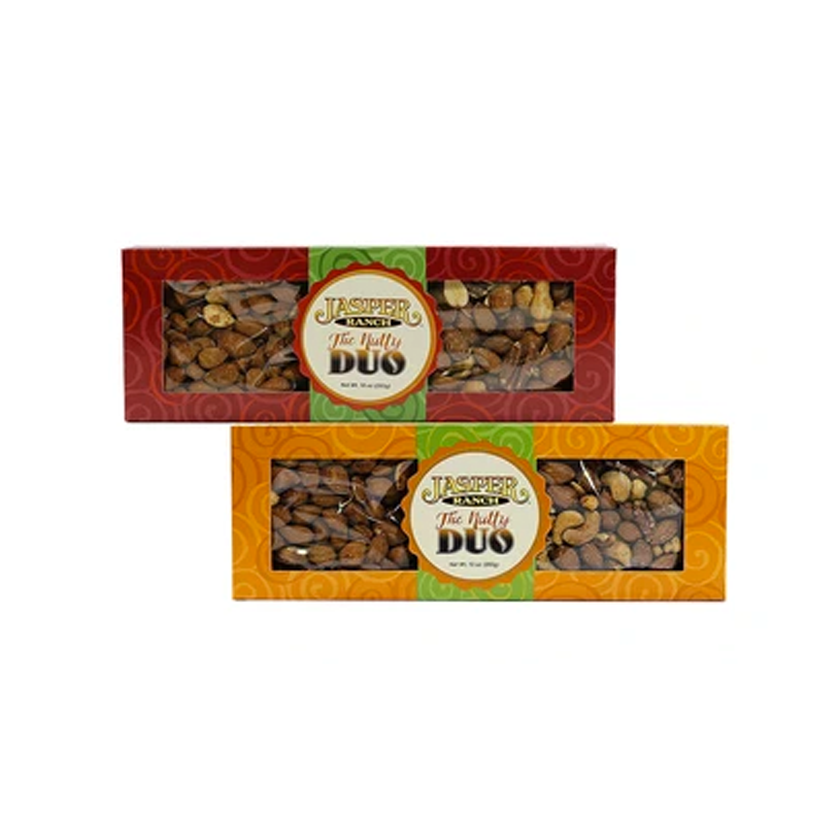 Jasper Ranch Nutty Duo - Maple Mixed Nuts + Spicy Cocktail Almonds