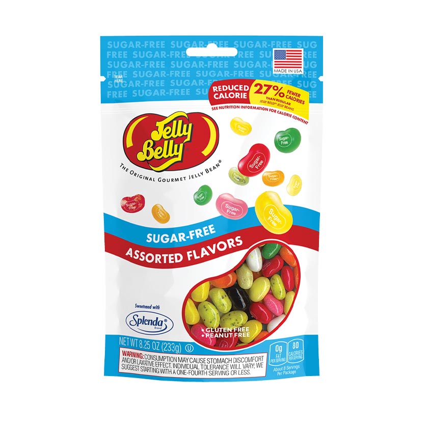 Jelly Belly® Bigger Bags - Sugar-Free Assorted Pouch Bag 8.25oz