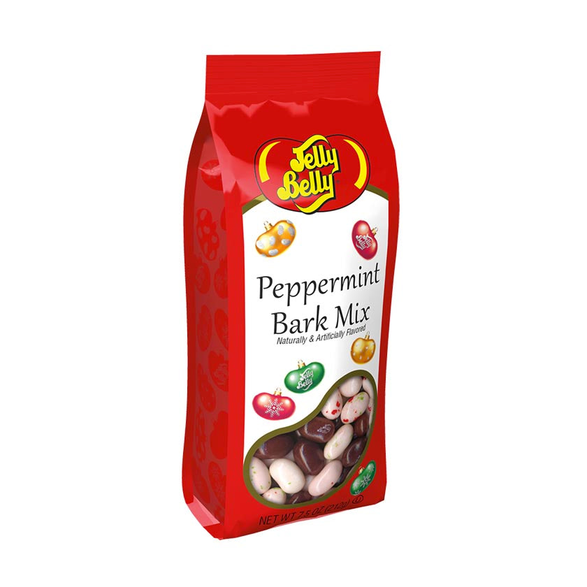 Jelly Belly® Christmas Gift Bags - Peppermint Bark Jelly Beans 7.5oz