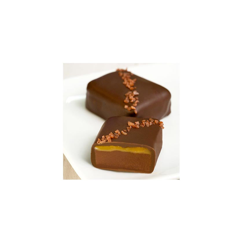 John Kelly Chocolates - Truffle Fudge Bites (Bulk) - Semi-Sweet Chocolate Caramel with Hawaiian Alaea Sea Salt