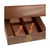 John Kelly Chocolates Truffle Fudge Bites 4pc Box - Chocolate & Caramel with Hawaiian Red Alaea Sea Salt