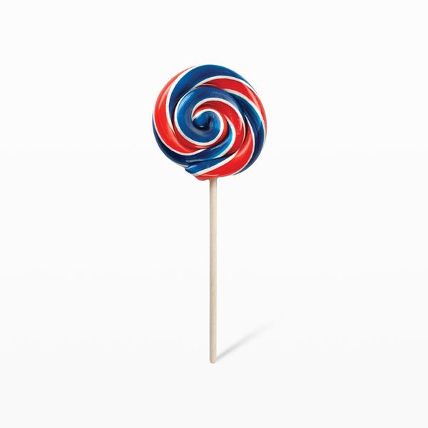 Hammond's Lollipops - Strawberry (Red, White & Blue) (1oz)