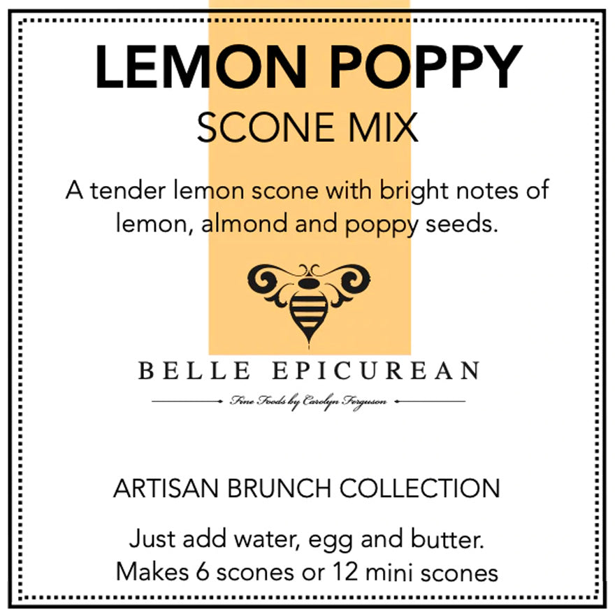 Belle Epicurean - Scone Mix - Lemon Poppy