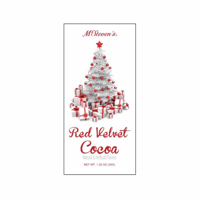 McStevens Cocoa Packet Christmas Tree Red Velvet Cocoa 1.25oz (80ct)