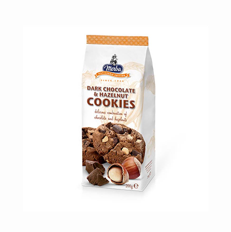 Merba - Dark Chocolate & Hazelnut Cookies