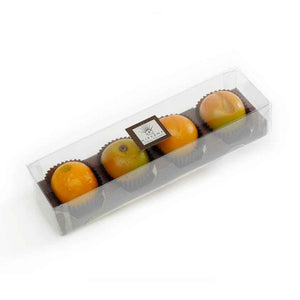 Nirvana Chocolates Assorted Fruit Marzipan 4pc