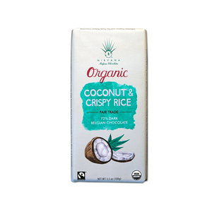 Nirvana Chocolates Fair Trade Bars - Coconut & Crispy Rice