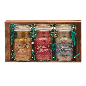 Pepper Creek Farms Crate Gift Sets - Gold Ruby & Silver Shimmer Sugars Crate Set 22.7oz