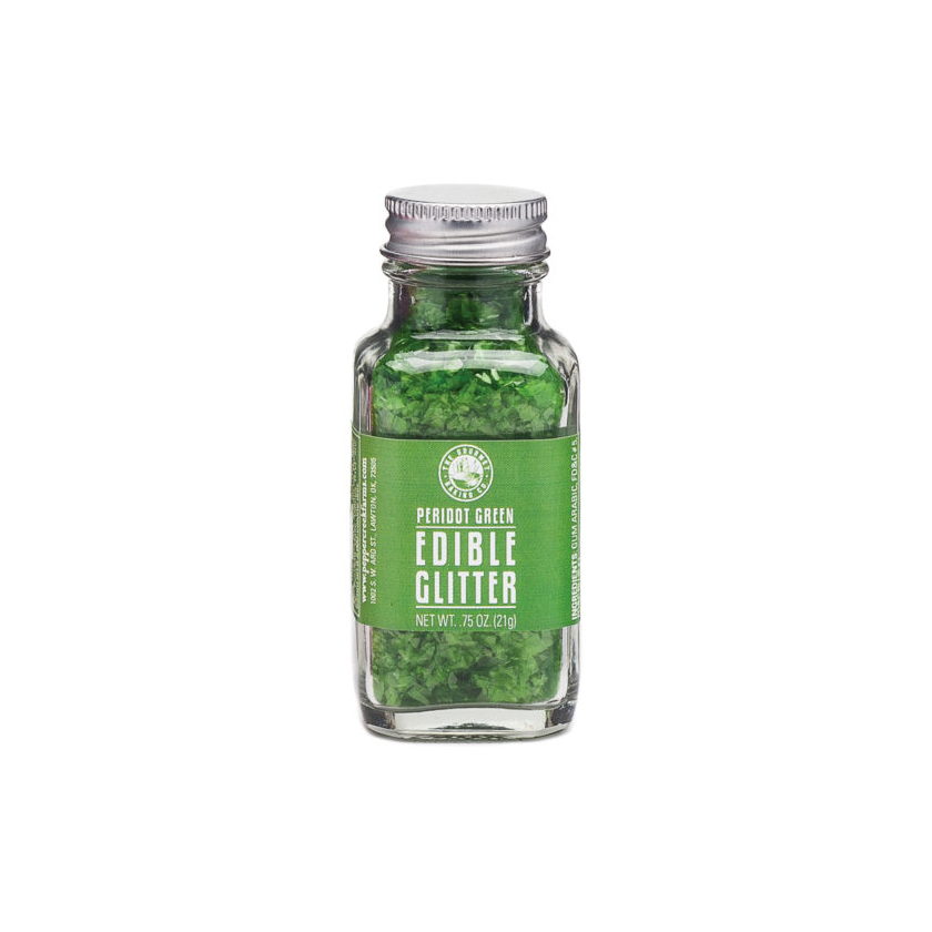 Pepper Creek Farms Edible Glitter - Green Peridot 0.75oz
