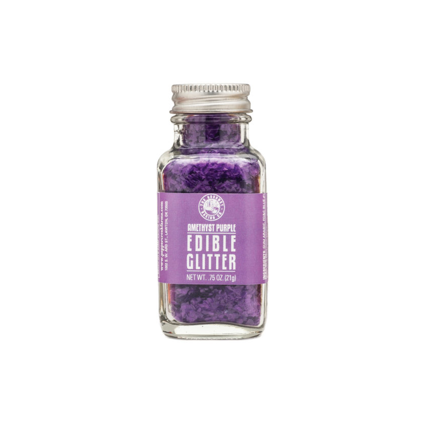 Pepper Creek Farms Edible Glitter - Purple Amethyst 0.75oz