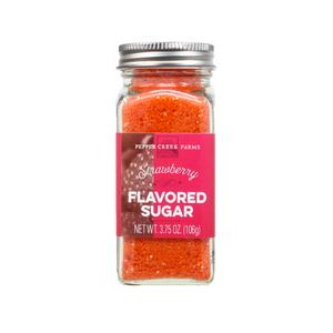 Pepper Creek Farms Flavored Sugar - Strawberry Flavored 3.75oz