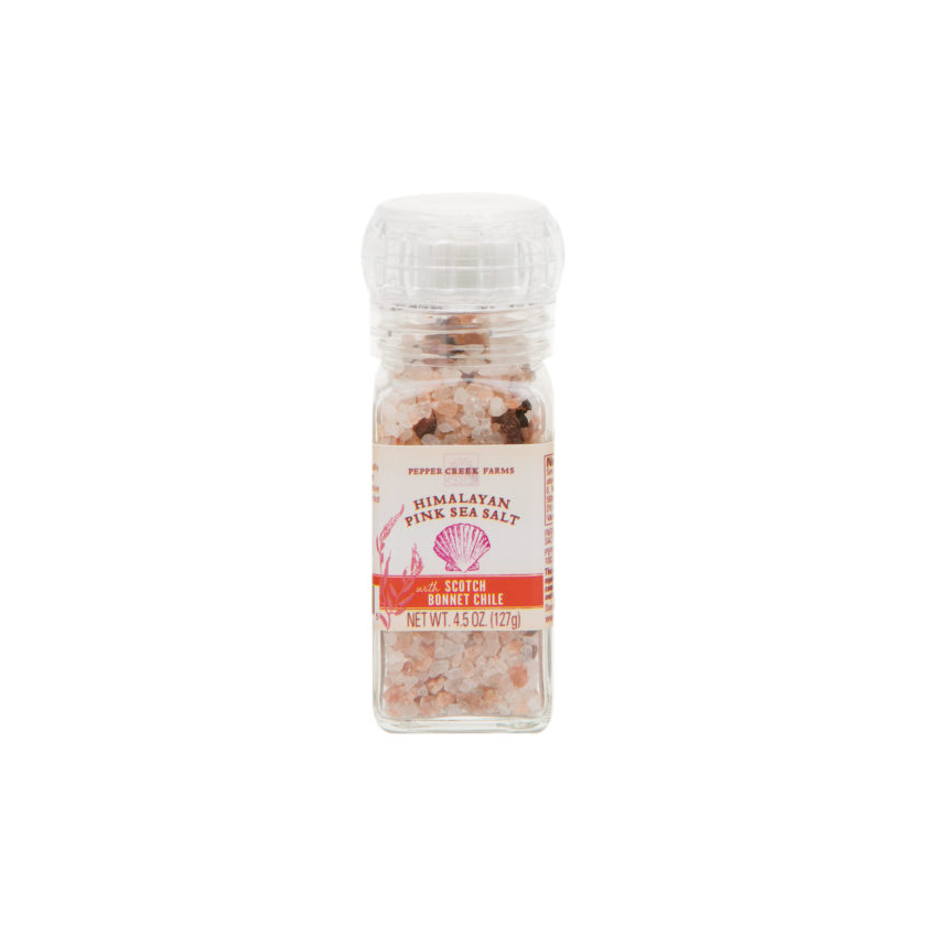 Pepper Creek Farms Grinder Spices - Himalayan Pink Salt & Scotch Bonnet Chili 4.5oz