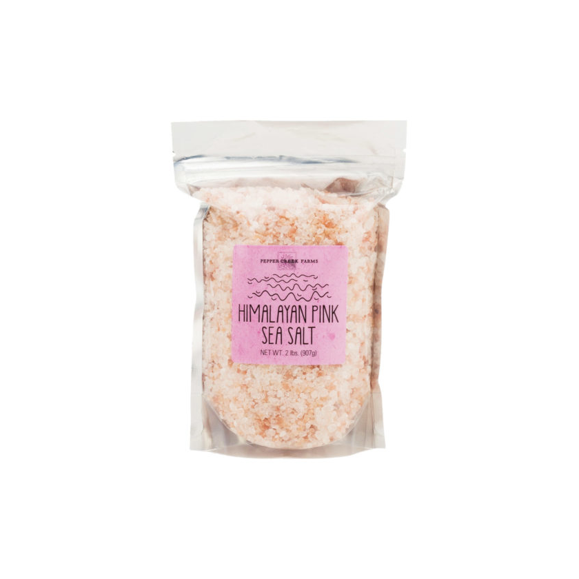 Pepper Creek Farms Sea Salts - Himalayan Pink Salt 2lb Bag - Coarse