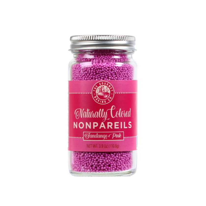 Pepper Creek Farms Sprinkles - All Natural Pink Fandango Nonpareils 3.9oz