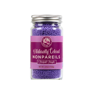 Pepper Creek Farms Sprinkles - All Natural Purple Parfait Nonpareils 3.9oz