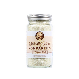 Pepper Creek Farms Sprinkles - All Natural White Chiffon Nonpareils 3.9oz