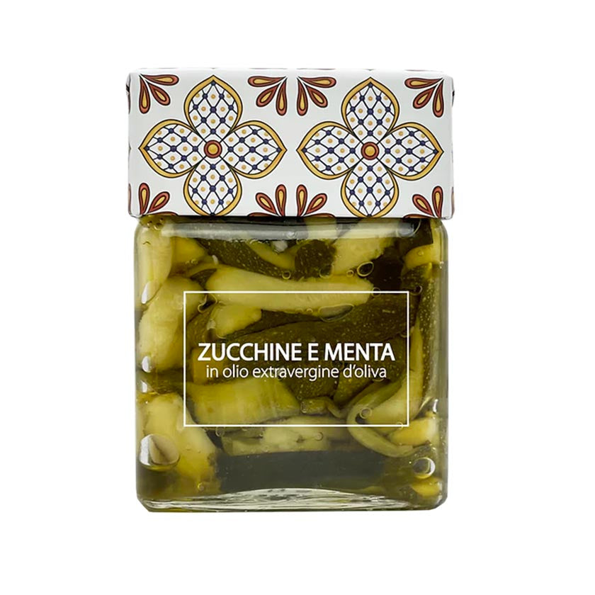 Ritrovo Selections - Tenuta Sant'Ilario Zucchini with Mint in Olive Oil, Ceramic Lid