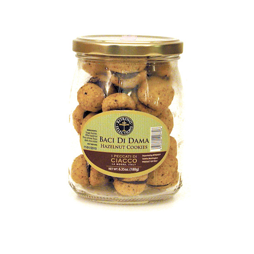 Ritrovo Selections Ciacco "Baci di Dama" Hazelnut & Gianduja Cookies