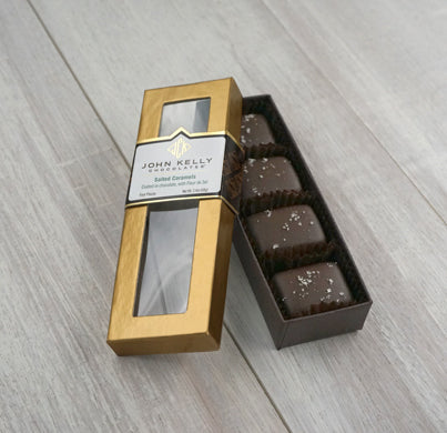 John Kelly Chocolates 4pc Salted Caramels with Fleur de Sel