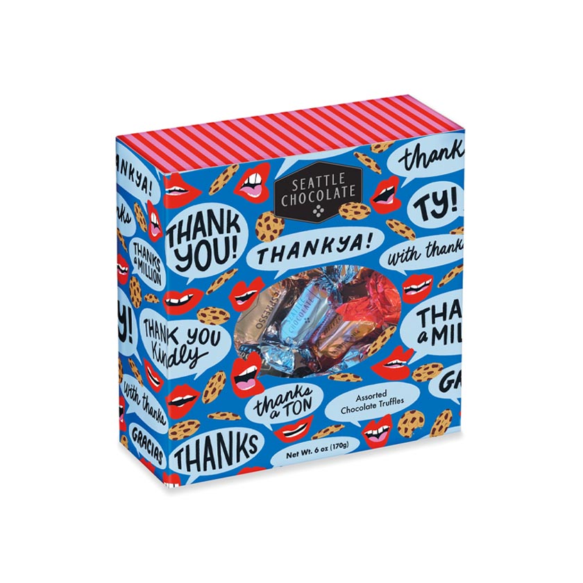 Seattle Chocolate - Thank You! Gift Box (Sleeved) - 6oz