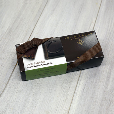 John Kelly Chocolates Truffle Fudge 8oz Bar - Semi-Sweet Chocolate