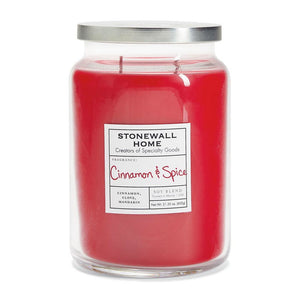 Stonewall Home - Candles & Fragrance - Cinnamon & Spice, Large Apothecary