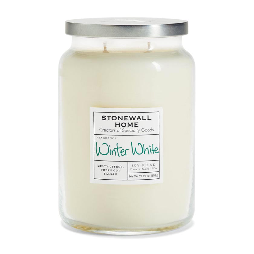 Stonewall Home - Candles & Fragrance - Winter White, Large Apothecary