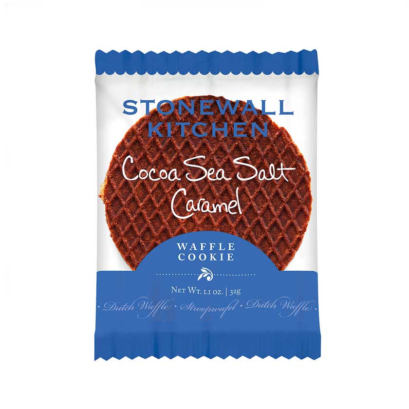 Stonewall Kitchen - Cocoa Sea Salt Caramel Waffle Cookie 8oz