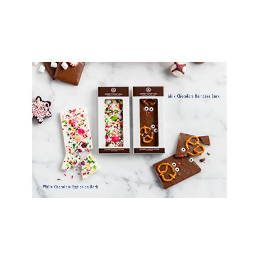 Sweet Shop USA - Milk Chocolate Reindeer Bark