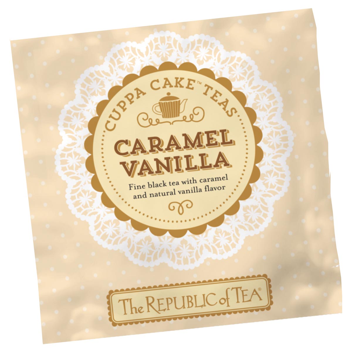 The Republic of Tea - Caramel Vanilla Cuppa Cake® Black Overwraps (50 Bags)