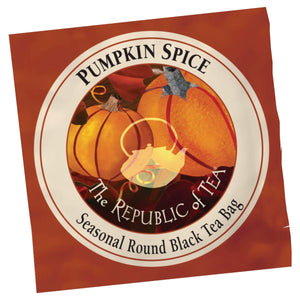 The Republic of Tea - Pumpkin Spice Black Overwraps (50 Bags)