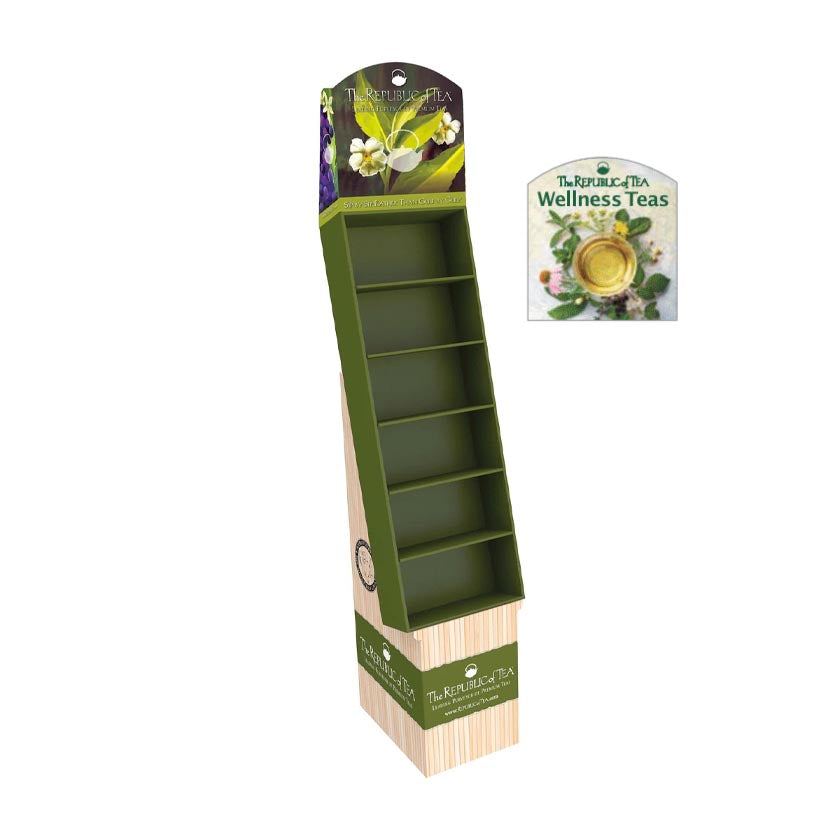 The Republic of Tea - get wellness® Teas — Empty Shipper Display