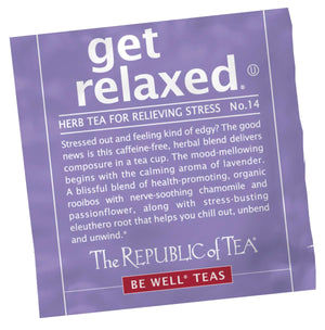 The Republic of Tea - get relaxed® - No.14 Overwraps (50 Bags)