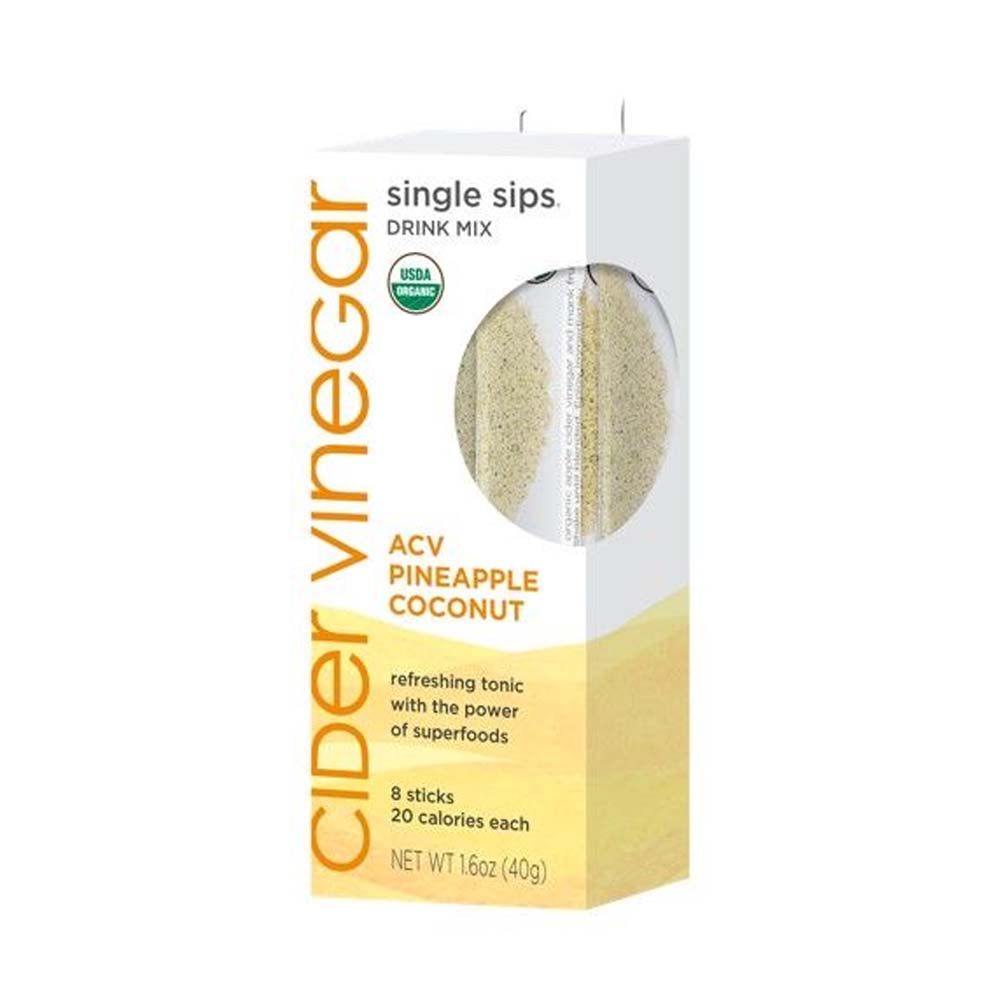 The Republic of Tea - Single Sips® Organic ACV Pineapple Coconut Box (Case)