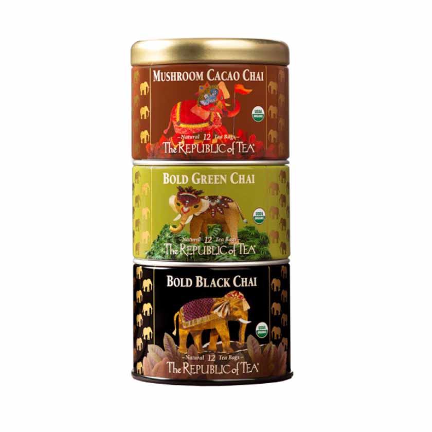 The Republic of Tea - Bold Black Chai Stackable (Case)