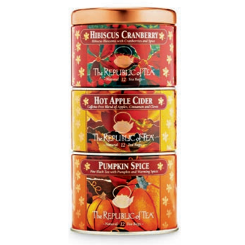 The Republic of Tea - Harvest Holiday Stackable Tea Tin