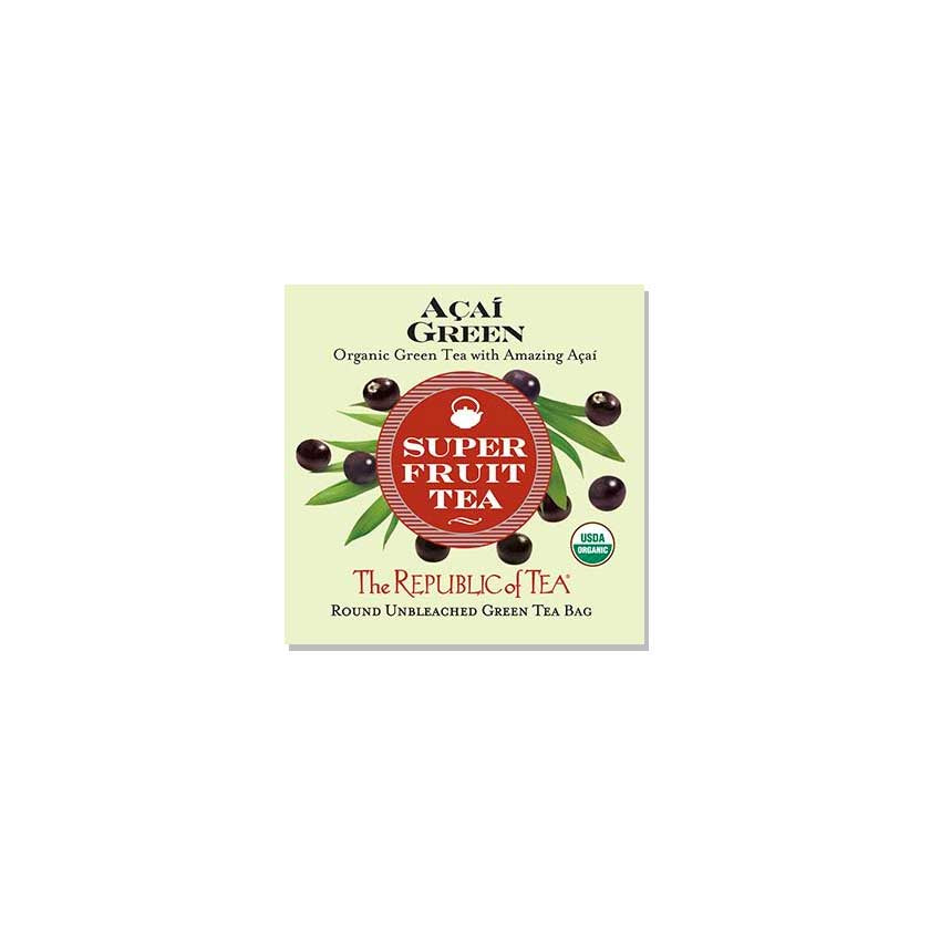 The Republic of Tea - Superfruit™ Organic Açaí Green Overwraps (50 Bags)