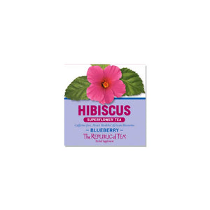 The Republic of Tea - Superflower® Hibiscus Blueberry Overwraps (50 Bags)