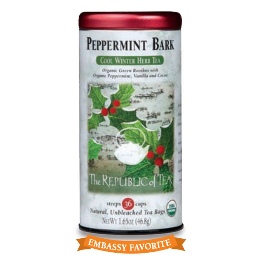 The Republic of Tea - Organic Peppermint Bark Herbal (Single)