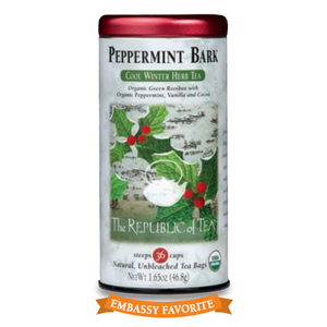 The Republic of Tea - Organic Peppermint Bark Herbal (Case)