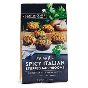 Urban Accents - Air Fryer Spicy Italian Stuffed Mushrooms