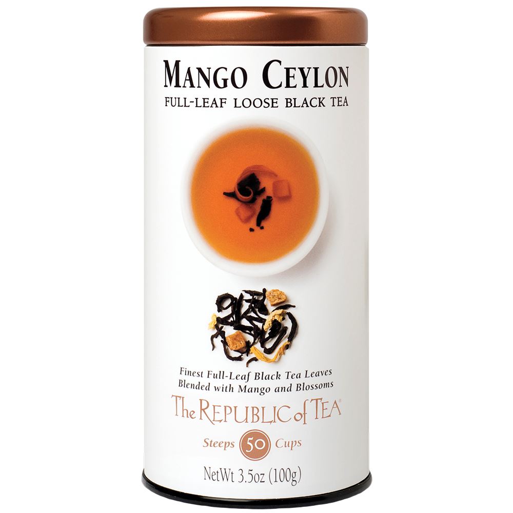 The Republic of Tea - Mango Ceylon Black Full-Leaf (Case)