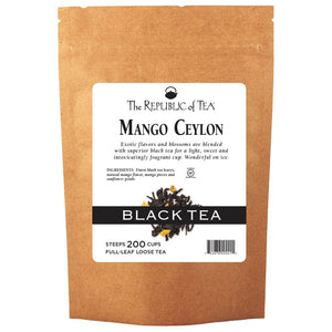 The Republic of Tea - Mango Ceylon Black Full-Leaf Bulk Bag (1 lb)