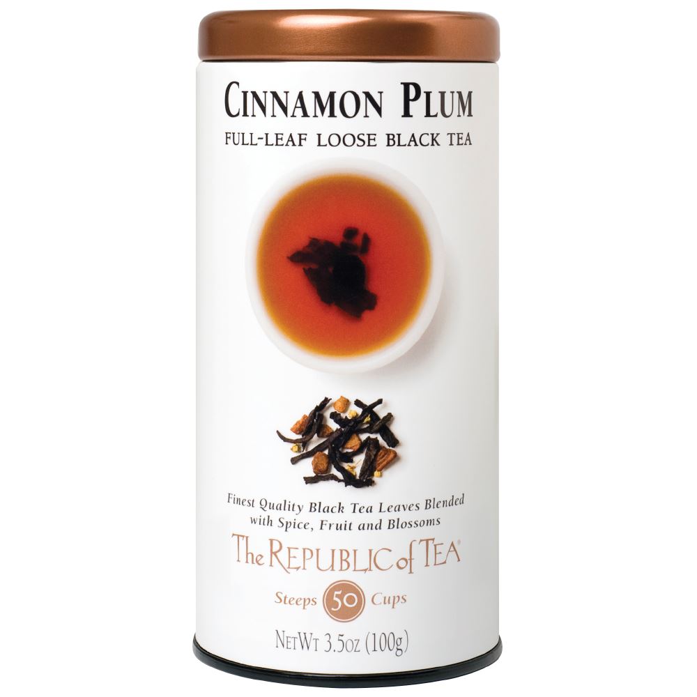 The Republic of Tea - Cinnamon Plum Black Full-Leaf (Case)